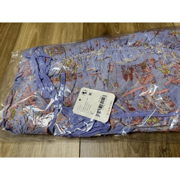NWT! Free People Tangled Lights Ruffle Pajamas in CornFlower Combo Size Small - Picture 6 of 7